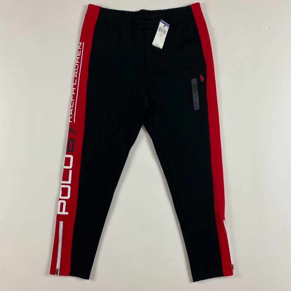 NWT Polo Ralph Lauren 67 Alpine Double Knit Jogger Track Sweat Pants Mens Medium - Picture 2 of 16